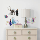 Frozen Peel and Stick Wall Decals with Glitter