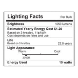 Smart Color Light Bulb, 75W Equivalent, Requires 2.4 GHz Wi-Fi