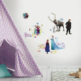 Frozen Peel and Stick Wall Decals with Glitter